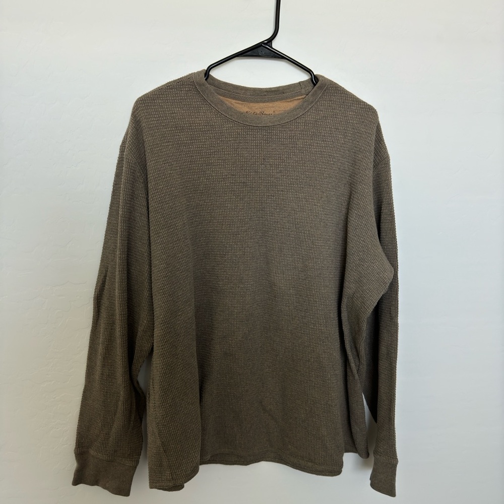 Eddie Bauer Men's Waffle Textured Long Sleeve